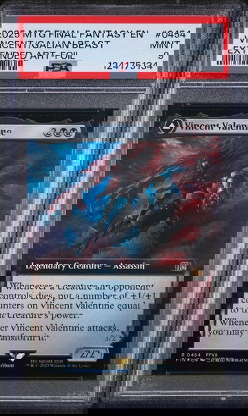 2025 Magic the Gathering Final Fantasy Extended Art-Foil Galian Beast/Vincent Valentine #0454 PSA 9