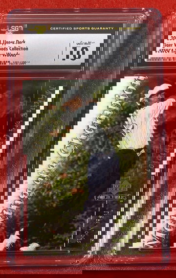 Tiger Woods 2001 Upper Deck Tiger Woods Collection #TWC4 RC Rookie Card CSG 10 