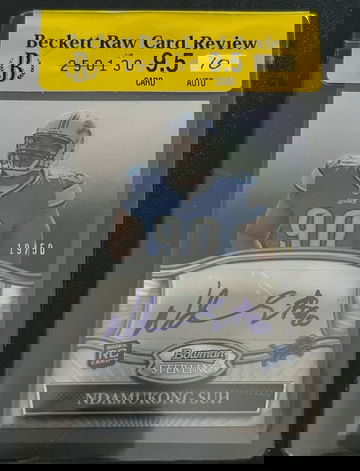 2010 Topps Bowman Sterling Ndamukong Suh Refractor Auto #BSANS /50