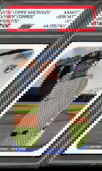 GLEYBER TORRES PSA 10 RC 2018 TOPPS ARCHIVES SNAPSHOTS #ASGT