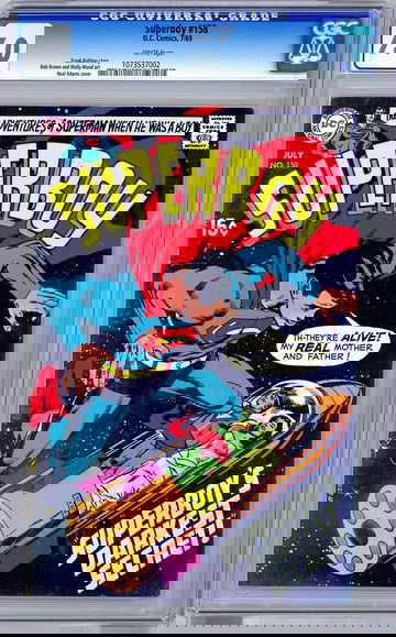 SUPERBOY #158 CGC 7.0 MAD MAG LEGEND WALLY WOOD ART & NEAL ADAMS COVER 1969