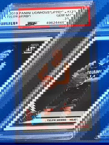 2019 PANINI DONRUSS OPTIC #172 TYLER HERRO ROOKIE RC PSA 10 💎MINT 💪