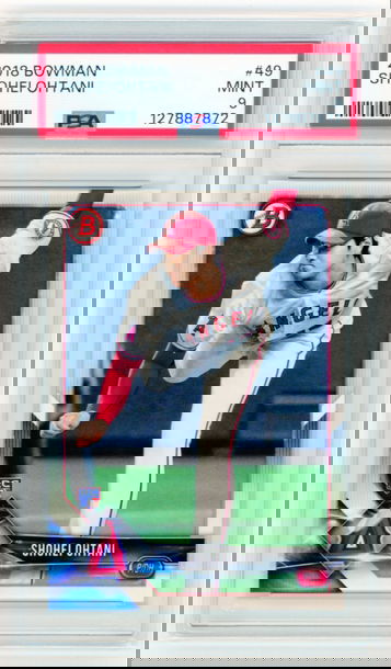 2018 Bowman #49 Shohei Ohtani PSA 9 MINT!