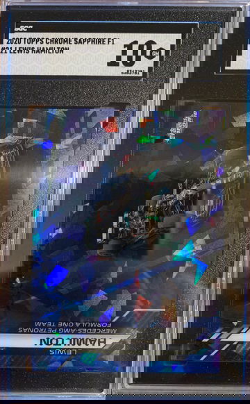 2020 Topps Chrome Sapphire Formula 1 Lewis Hamilton #21 SGC 10
