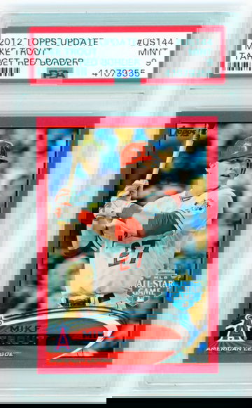 2012 Topps Update #US144 Mike Trout Target Red Border PSA 9 MINT!