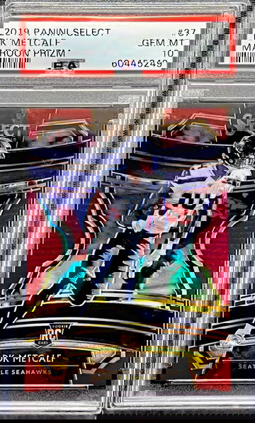 2019 DK Metcalf Panini Select Maroon Prizm #37 PSA 
