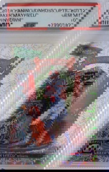 2018 Baker Mayfield Optic Downtown PSA 10