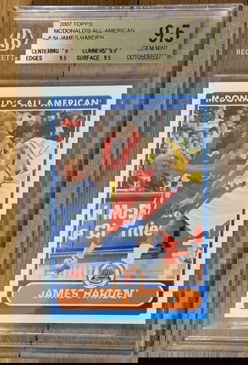 2007 Topps James Harden McDonald’s BGS 9.5