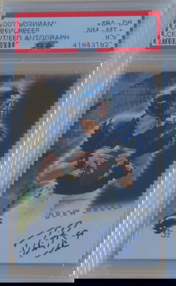 2001 Bowman Certified Autograph Drew Brees