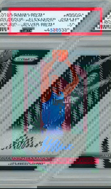 Shai Gilgeous-Alexander 2018 Prizm Rookie Signatures Silver Prizm