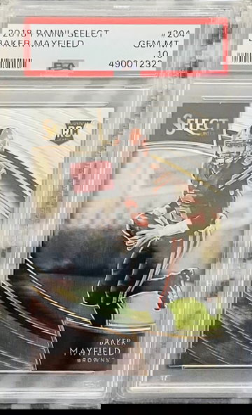 2018 Panini Select Baker Mayfield Field Level PSA 10