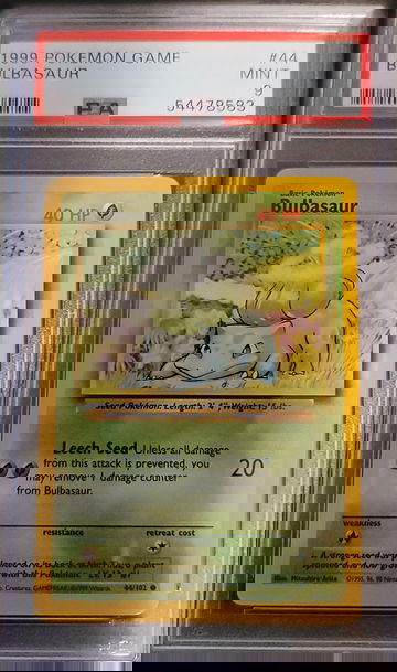 1999 pokemon bulbasaur psa 9 BRAND NEW SLAB