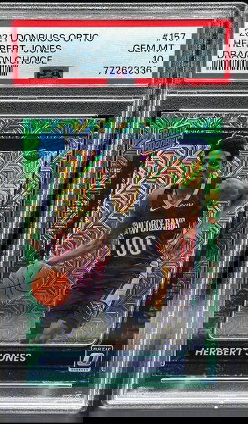 2021 Donruss Optic Herbert Jones Rated Rookie Dragon Choice PSA 10