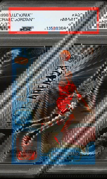 1998 Upper Deck Ionix Area 23 Michael Jordan #A2 PSA 8