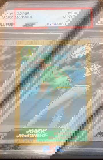 1987 Topps Mark McGwire PSA 9