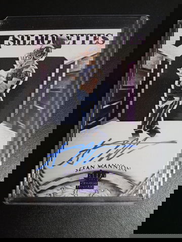 2015 Panini crown Royale silhouettes purple 13/25 Sean Mannion Jersey patch Auto