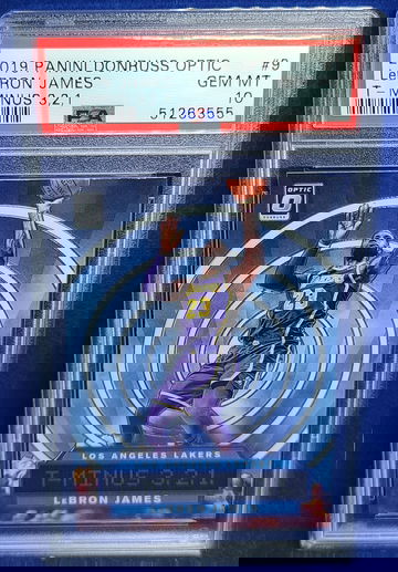 2019 Panini Donruss Optic Lebron James T-Minus 3,2,1 PSA 10