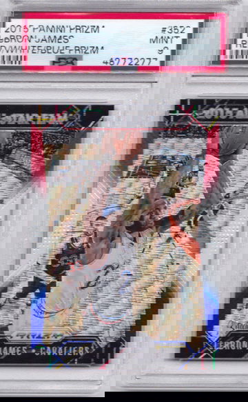 LeBron James 2015 Prizm Red White Blue PSA 9 