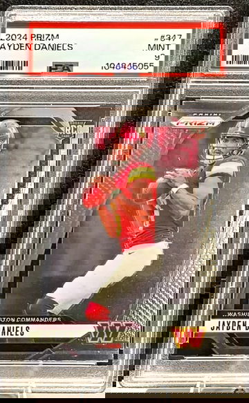 2024 Panini Prizm -  Rookie (RC)  Jayden Daniels  #347   PSA 9  Commanders