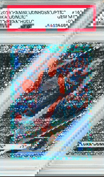 Luka Doncic 2019-20 Donruss Optic Fast Break Holo #16 PSA 10 Gem Mint (5486)