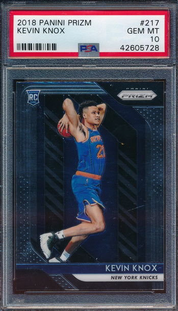 2018 Panini Prizm #217 Kevin Knox Rc Rookie PSA 10