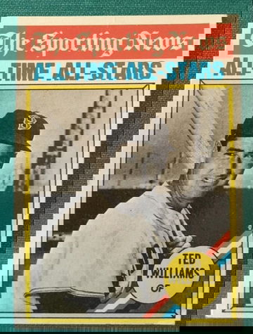 1976 Topps card #347, Ted Williams, Sporting News