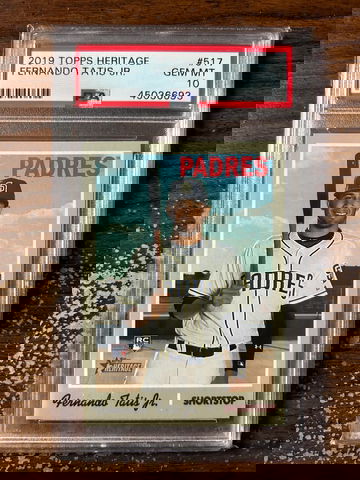 2019 Topps Heritage 517 Fernando Tatis Jr. RC PSA 10