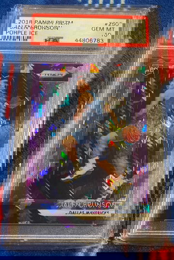 2018 Prizm JALEN BRUNSON RC Purple Ice 134/149 PSA 10 