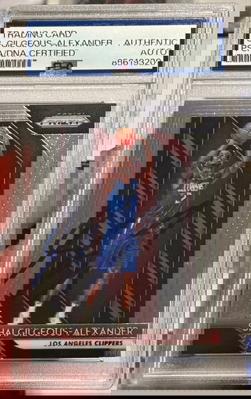 Shai Gilgeous-Alexander Signed 2018 Panini Prizm #184 Rookie PSA Authentic Auto