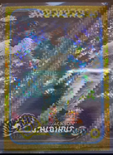 2024 Topps Chrome Update Jackson Chourio Gold Speckle /50