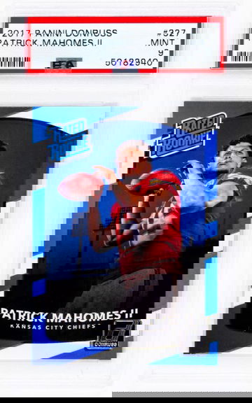 2017 Panini Donruss Patrick Mahomes RC Rookie #327 PSA 9