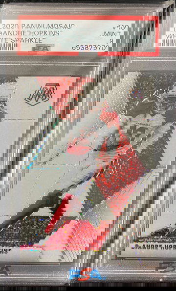 2020 Panini Mosaic White Sparkle SSP DeAndre Hopkins PSA 9