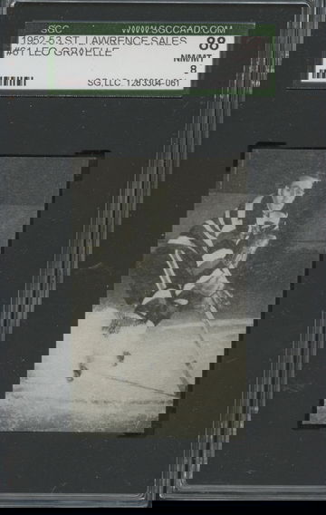 1952-53 St. Lawrence Sales #61 Leo Gravelle Ottawa Senators SGC 88 NM/MT 8