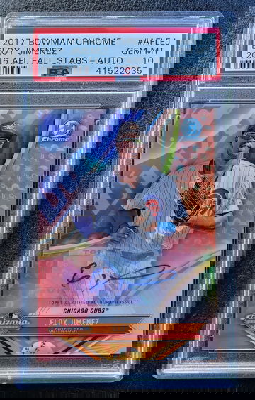 ELOY JIMENEZ 2017 BOWMAN CHROME '16 AFL STARS  AUTO PSA 10 /150