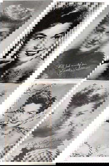 1950 Exhibit Supply Mutoscope Lot of 7 Different Esther Williams Non Sport Cards