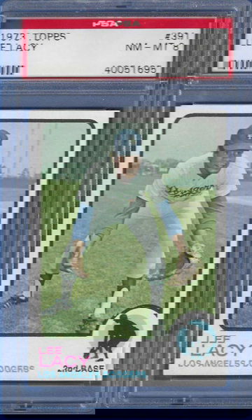 1973 Topps Lee Lacy #391 *PSA 8* Los Angeles Dodgers