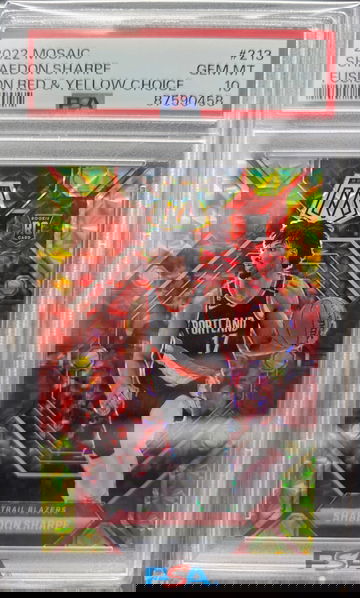 2022 Mosaic Shaedon Sharpe #213 PSA 10 /88