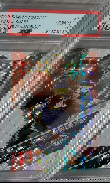 2019 Panini Mosaic Lebron James Will To Win Mosaic Silver PSA 10 #7