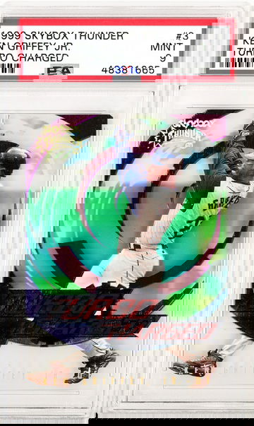 1999 Skybox Thunder Ken Griffey Jr Turbo Charged PSA 9