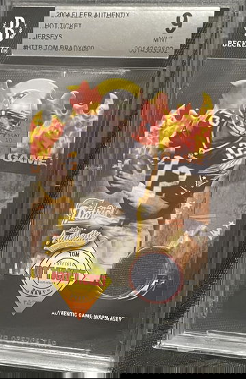 2004 Fleer Authentix HOT TICKET Game WornJersey Die Cut /500