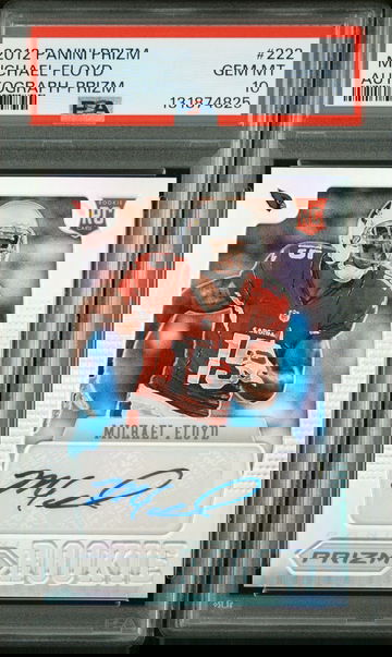 MICHAEL FLOYD 2012 PANINI PRIZM CARDINALS ROOKIE AUTO RC /99 PSA 10 POP 1 !