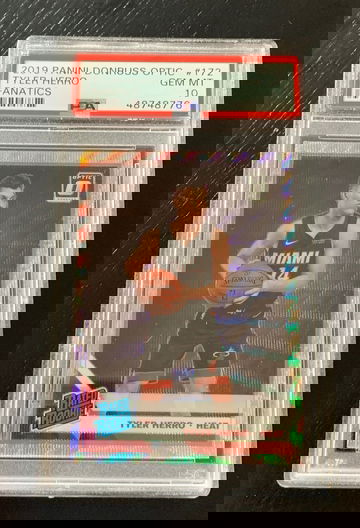 Tyler Herro 2019 Optic Fanatics Silver Wave PSA 10