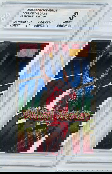 MICHAEL JORDAN 1998-99 SkyBox Premium Soul Of The Game #1 BGS 8