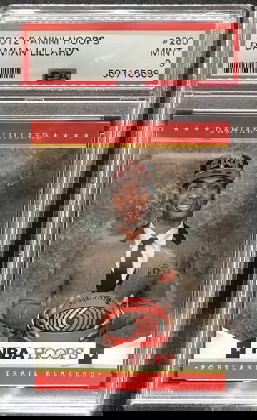 PSA 9 2012 Panini Hoops Damian Lillard Rookie #280