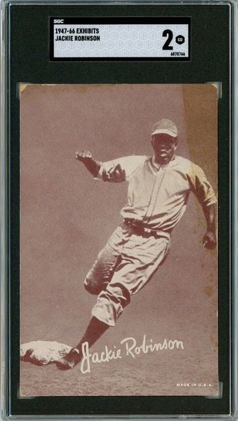 1947-66 Exhibits Jackie Robinson SGC 2 P1363