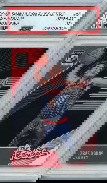 Trae Young Donruss Optic The Rookies PSA 10 NEP 245