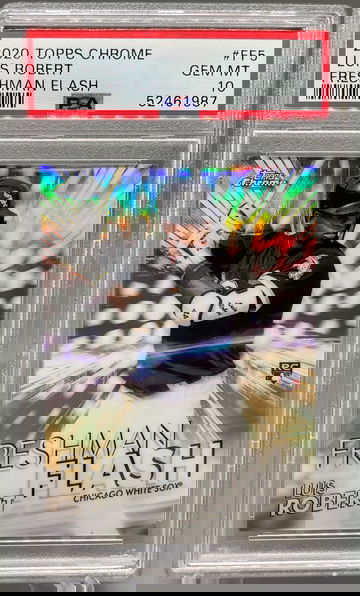 2020 Topps Chrome Luis Robert Freshman Flash PSA 10