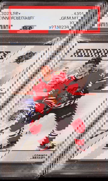 2023-24 UD SPx Connor Bedard SPX Rookies /299 PSA 10 POP1 FIRST PSA10 Blackhawks