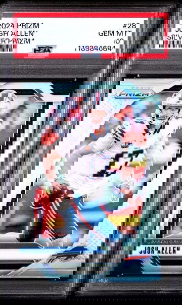 2024 Panini Prizm Josh Allen Silver Holo #28 PSA 10