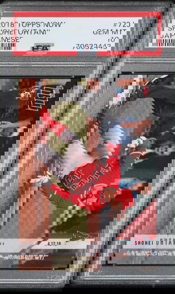  2018 TOPPS NOW JAPANESE SHOHEI OHTANI #72J - PSA 10